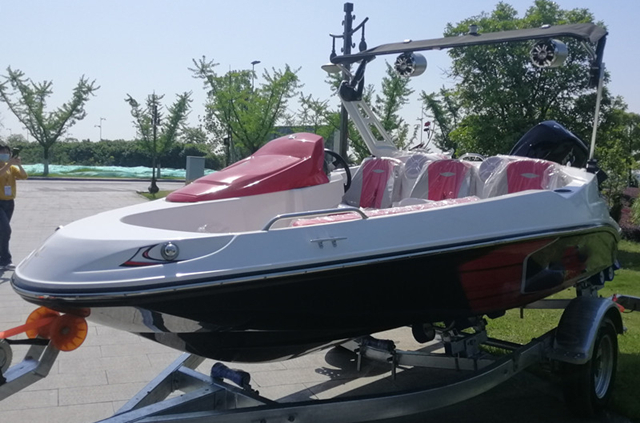 Liya 4.8m fiberglass speed boat for 6people